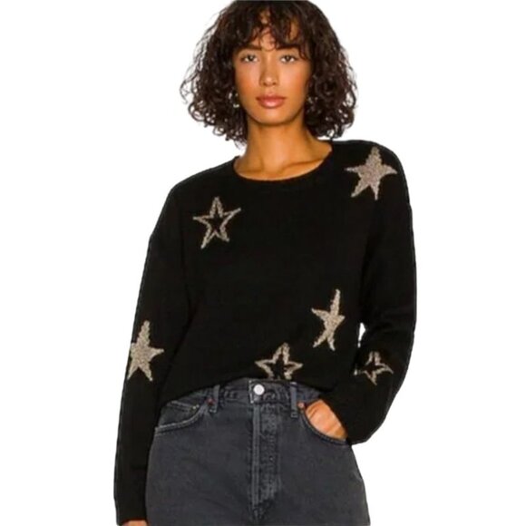Rails Sweaters - Rails Perci Metallic Star Wool Blend Sweater Size S